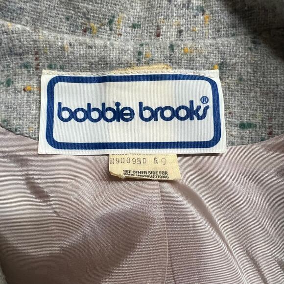 Vintage Bobbie Brooks Gray Union Made Blazer Size 9 - Picture 4 of 6